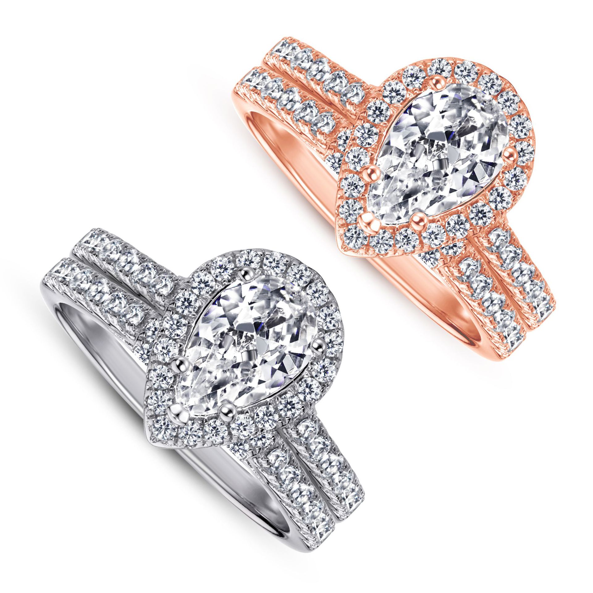 Women's S925 Moissanite Beaded Trim Eternity Ring, Trendy Accessory